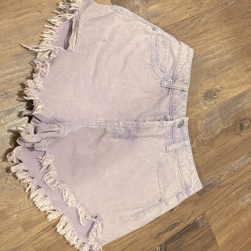 Wild Fable Light Purple Frayed Jean Shorts